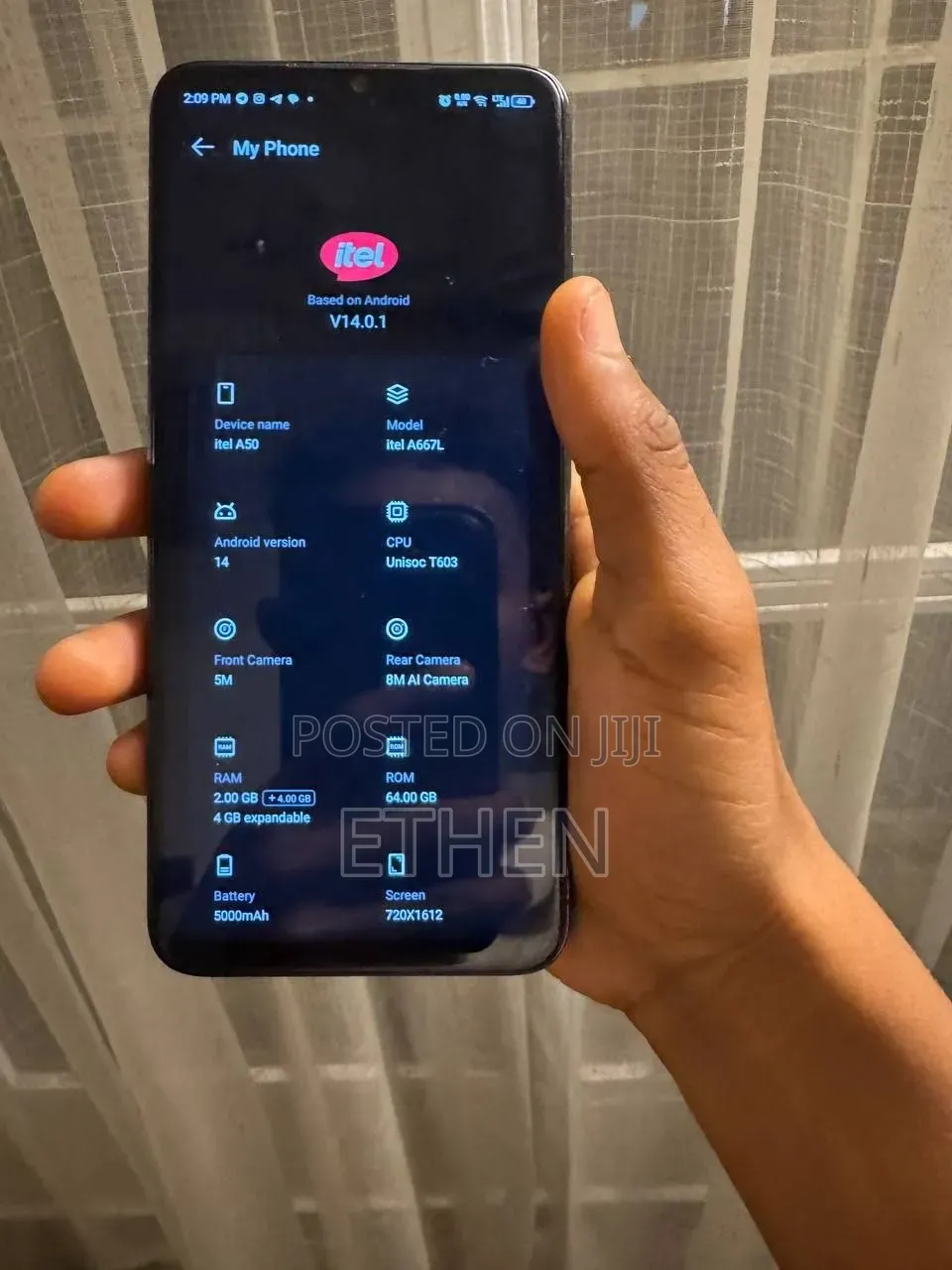 New Itel A50 128 GB Black