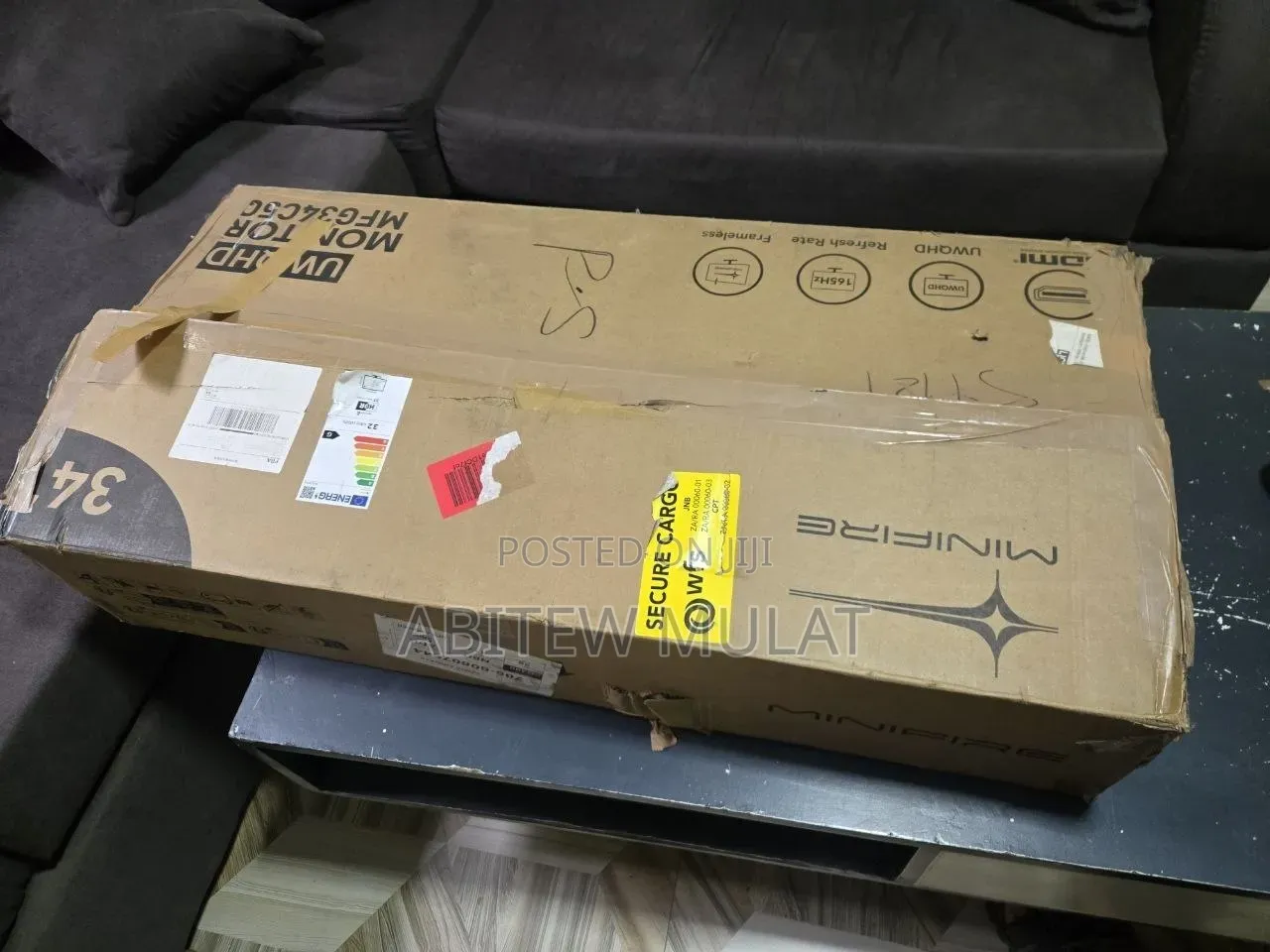 Minfire Gaming Moniter Curved 34 Inch