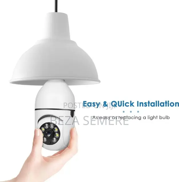 360° Rotating Light Bulb Camera (1080p/ HD)