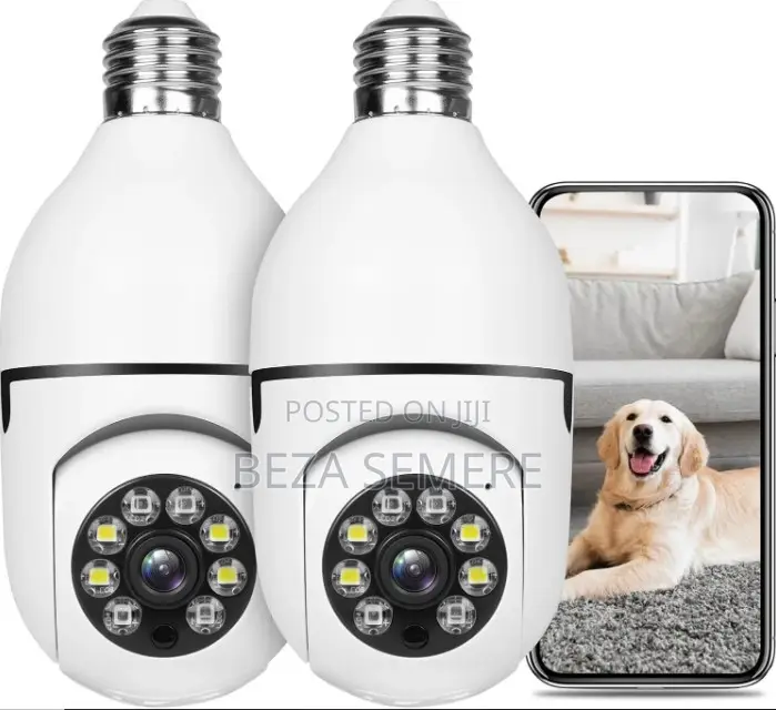 Wireless PTZ WiFi Bulb Security Camera (E27 Base)