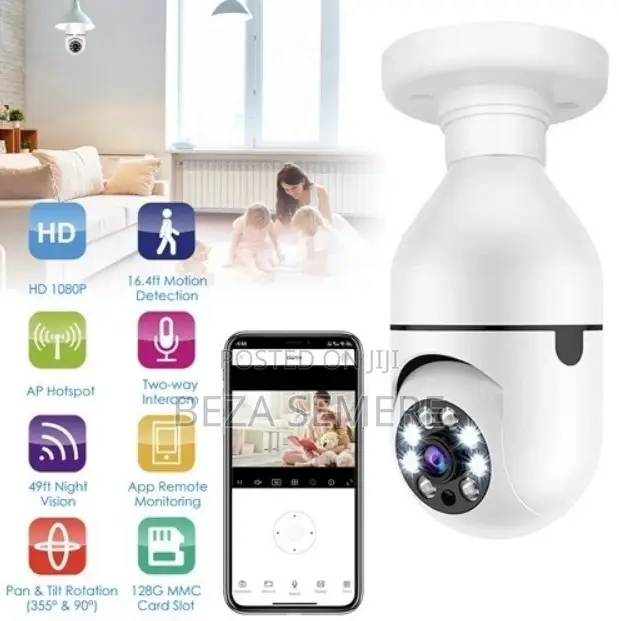Plug Play Screw-in Surveillance Camera