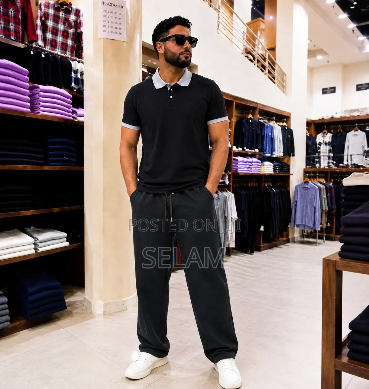 ቱታ ሱሪ Trouser L