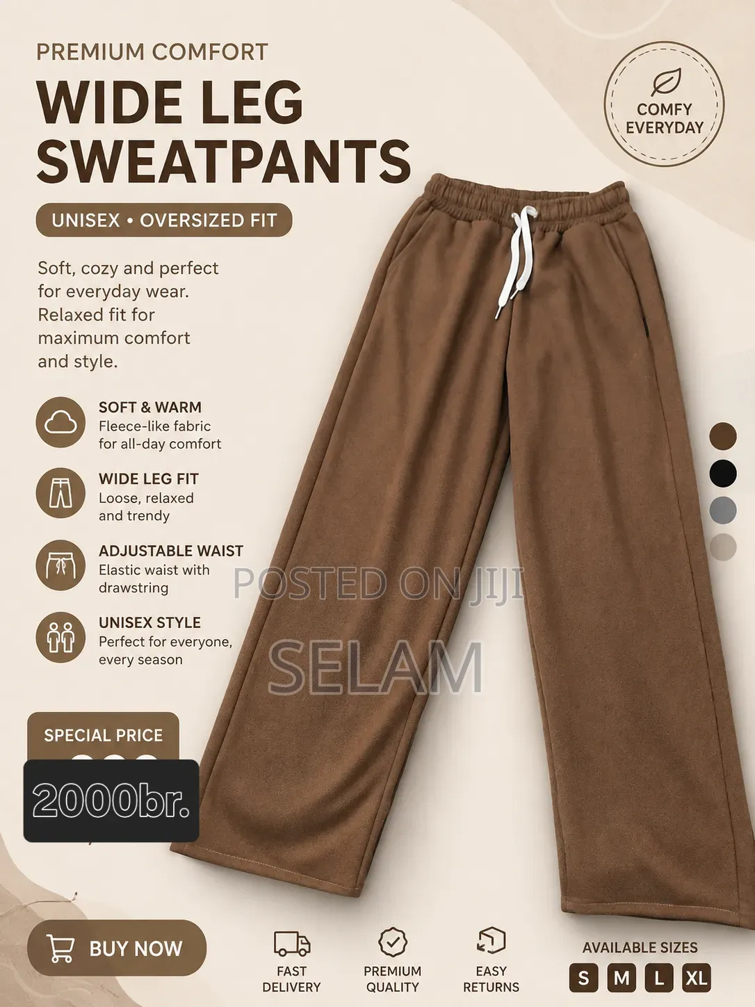 ቱታ ሱሪ Trouser L