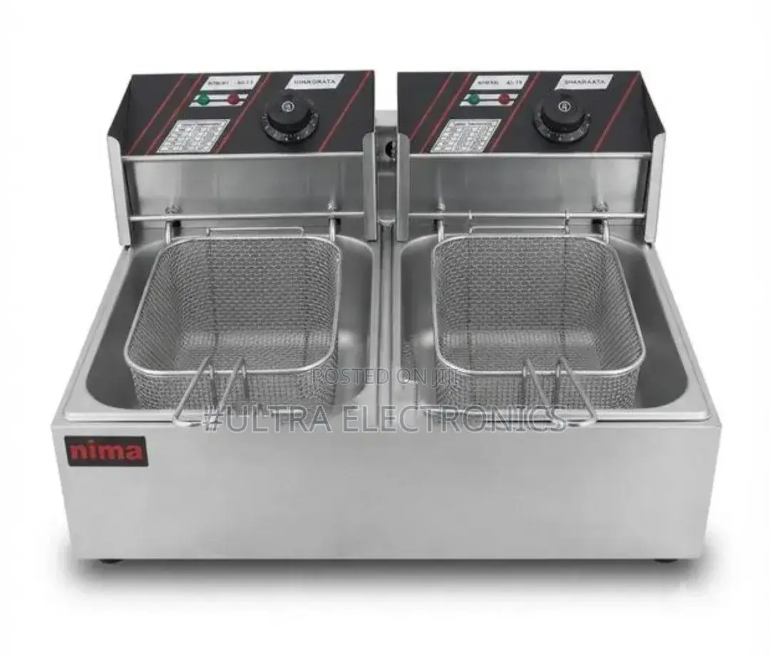 Nima Dual 12-Liter Commercial Electric Deep Fryer