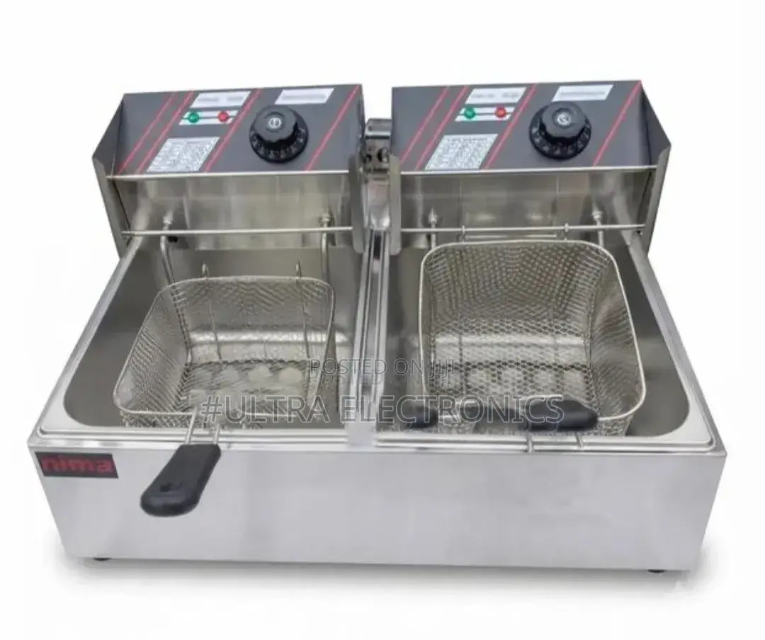 Nima Dual 12-Liter Commercial Electric Deep Fryer