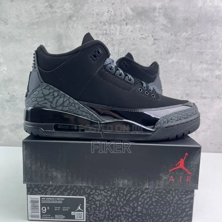 በነጋዴ ዋጋ Jordan 3 Black Cat