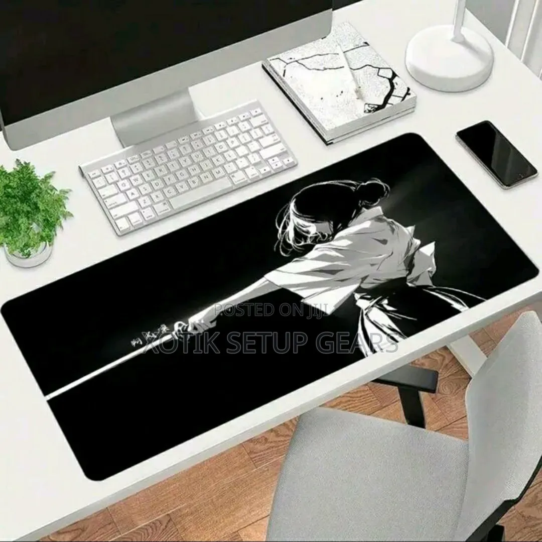 80x30x0.2 CM Anime Katana Girl Themed Gaming Mouse Pad - Desk Mat