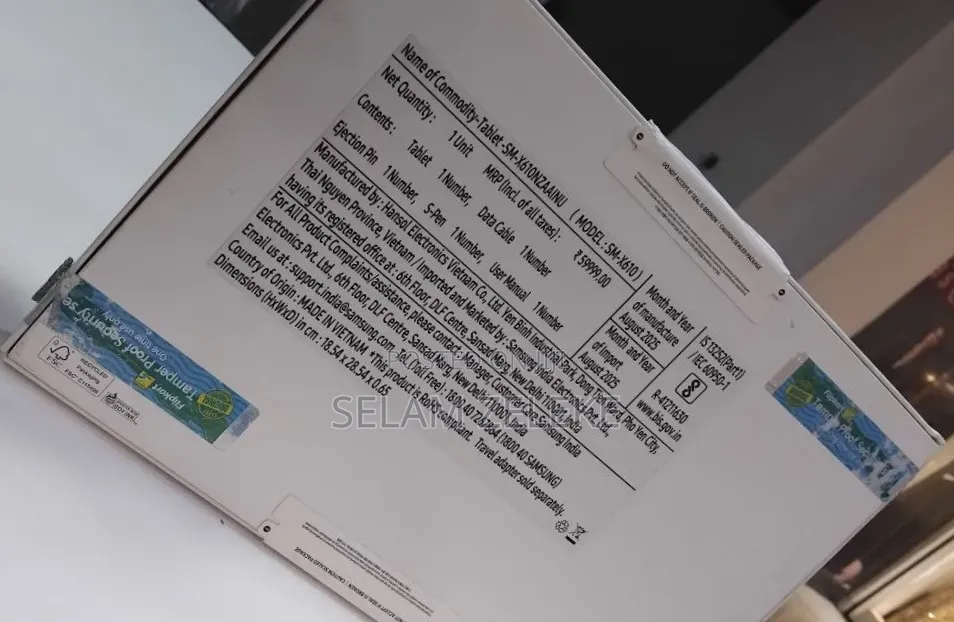 New Samsung Galaxy Tab S9 FE+ 128 GB Black