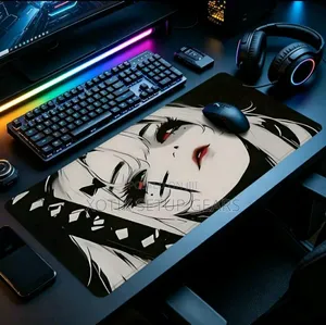 90x40x0.2 CM Gothic Anime Girl Themed Gaming Mouse Pad - Desk Mat