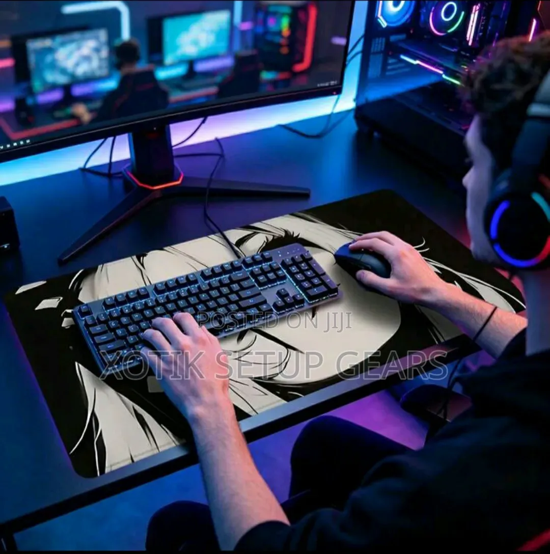 90x40x0.2 CM Gothic Anime Girl Themed Gaming Mouse Pad - Desk Mat