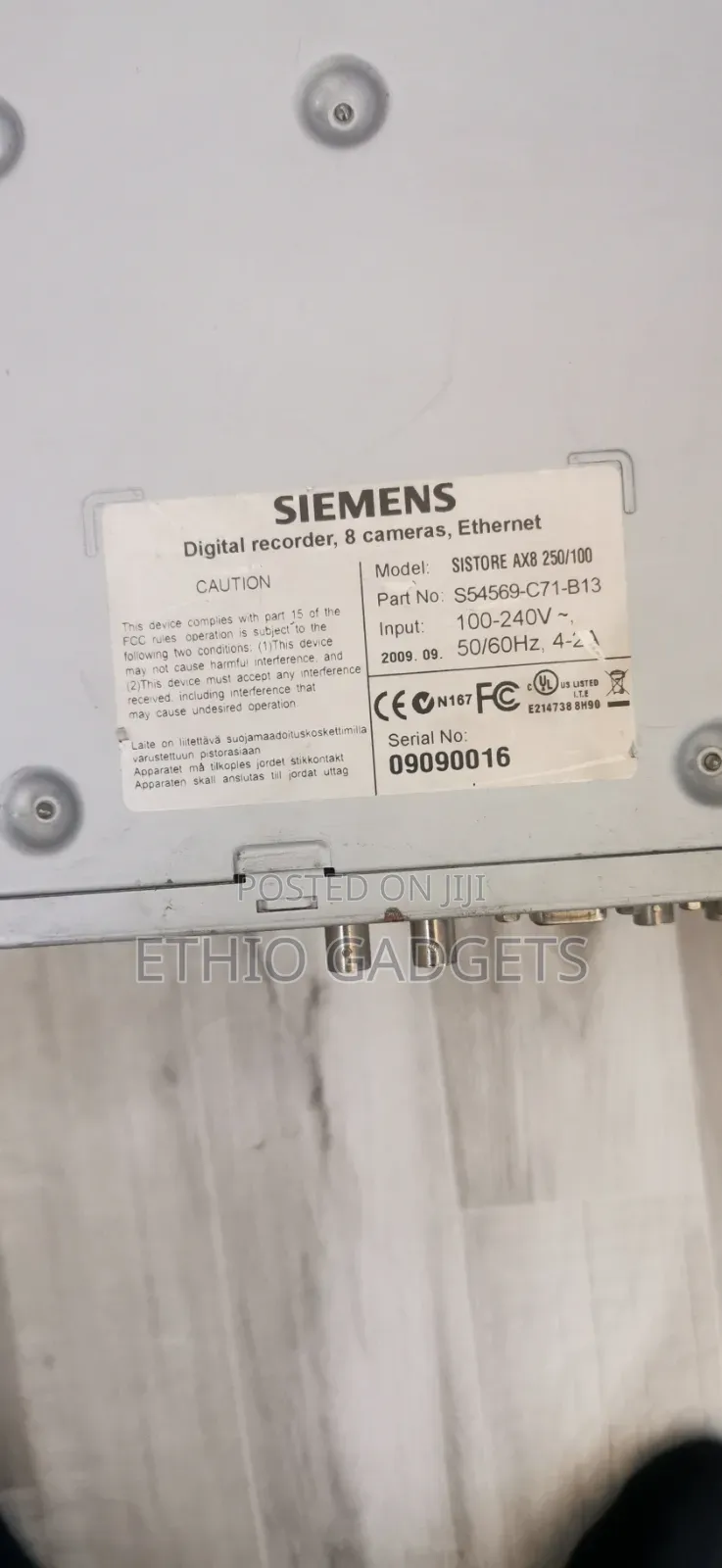 Siemens NVR Video No IP