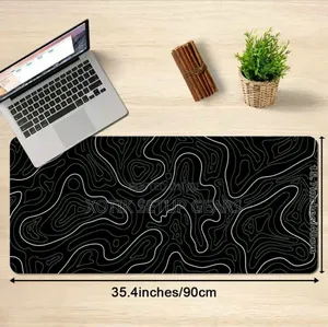 90x40x0.2 CM XXL Topography Themed Gaming Mouse Pad - Desk Mat
