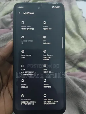 Tecno Spark 20 128 GB Black