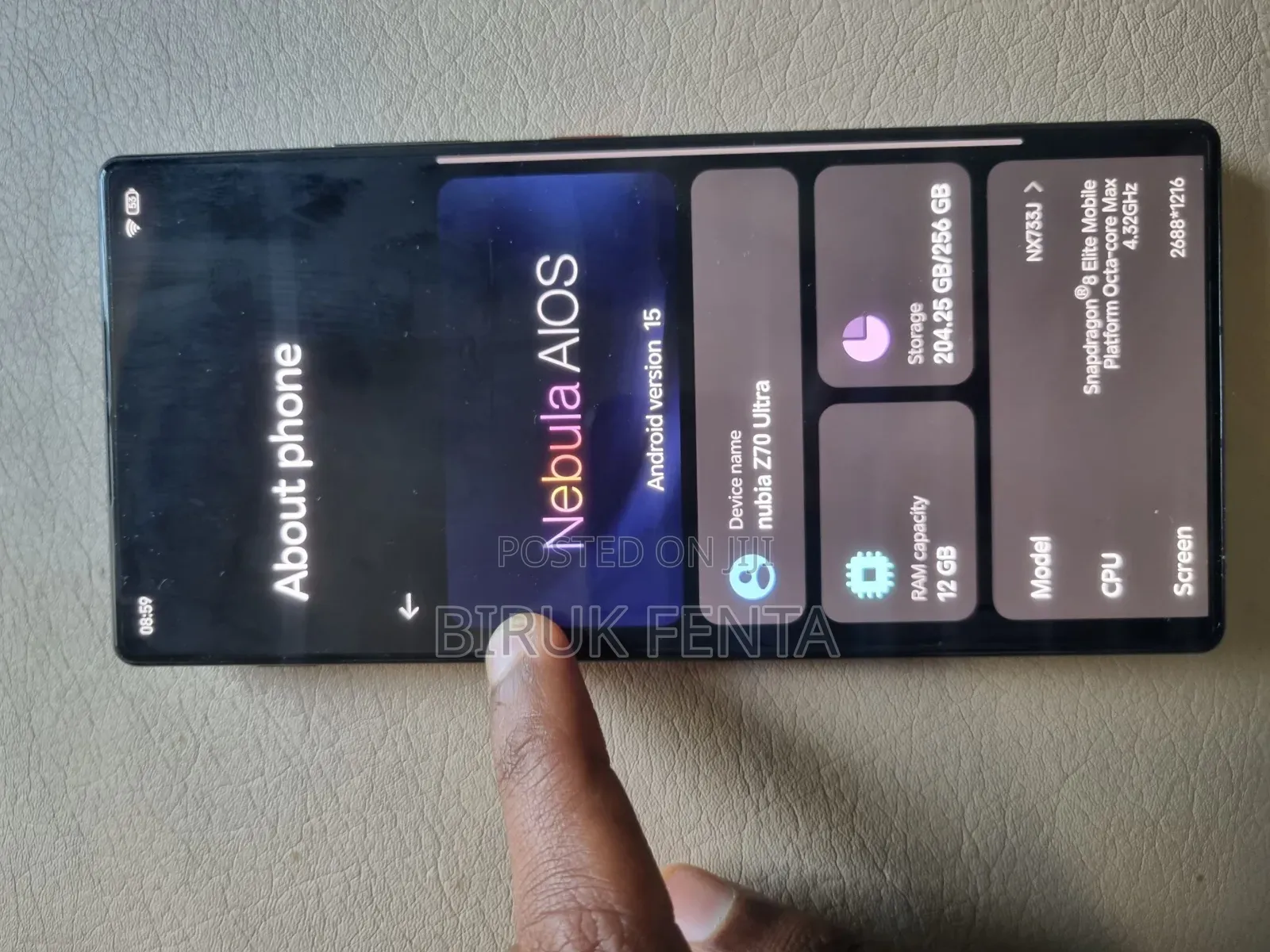 New ZTE nubia Z70 Ultra 256 GB Black