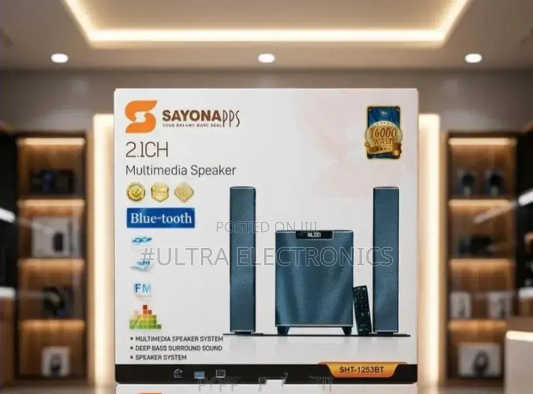 Sayonapps SHT-1253bt 2.1ch Multimedia Speaker System Powerful Sound