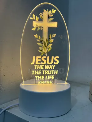 LED Acrylic Cross Night Lamp