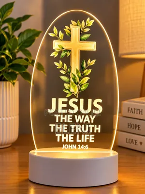 Led Acrylic Christian Night Light