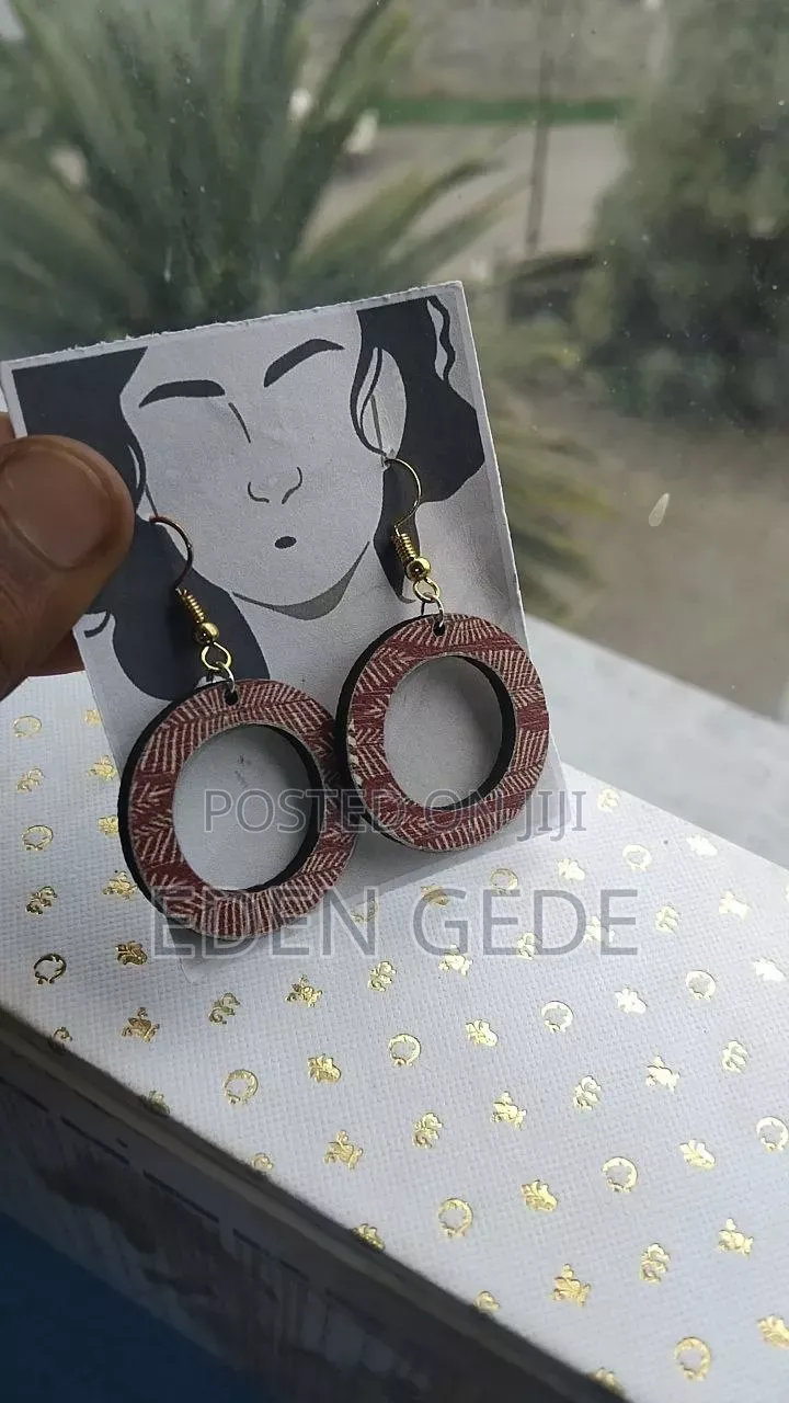 Wood Earring