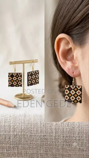 Wood Earring