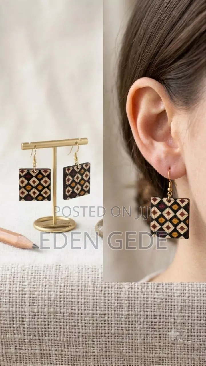 Wood Earring