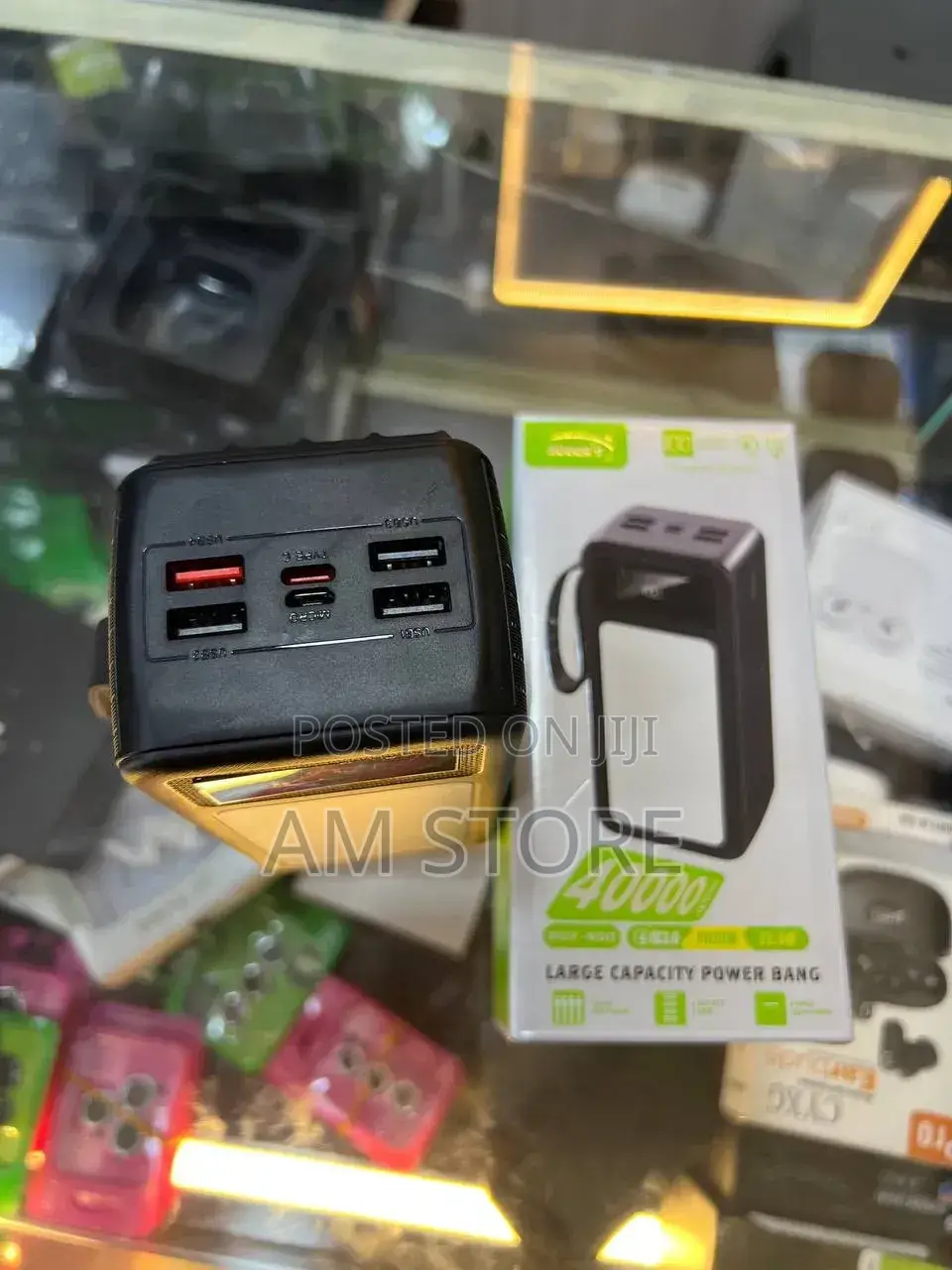 RUGGA'S RGY-400 40000mAh Power Bank With Built-in Cables