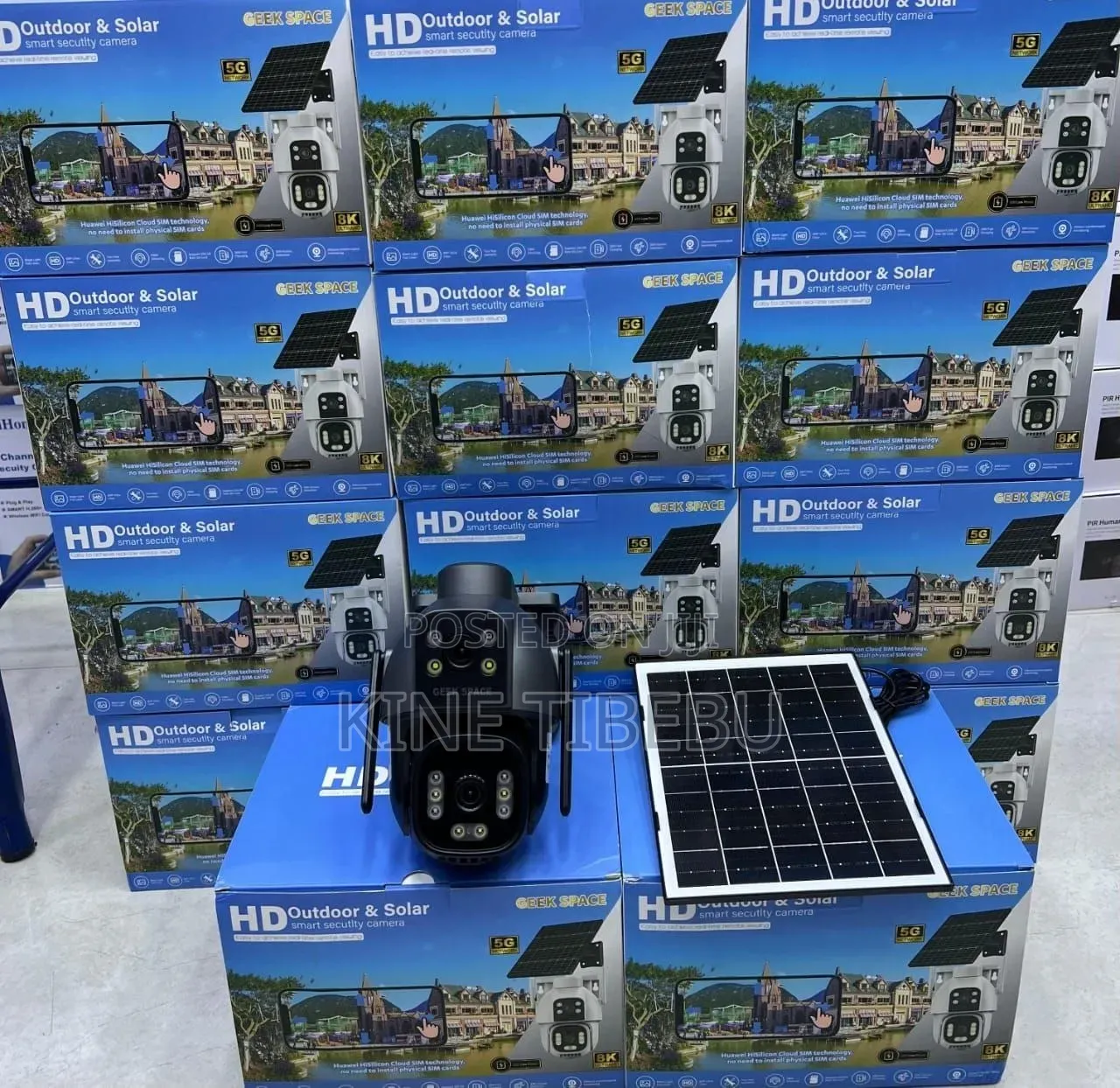 Powered PTZ (Pan-Tilt-Zoom) Security Camera