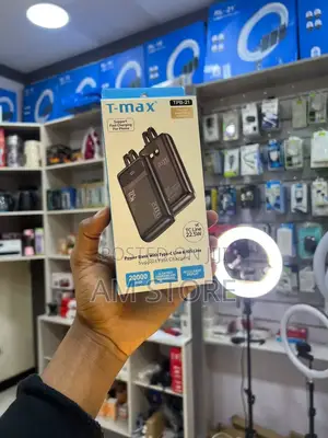 T-Max TPB-21 20000mAh Power Bank (Built-in Cables)
