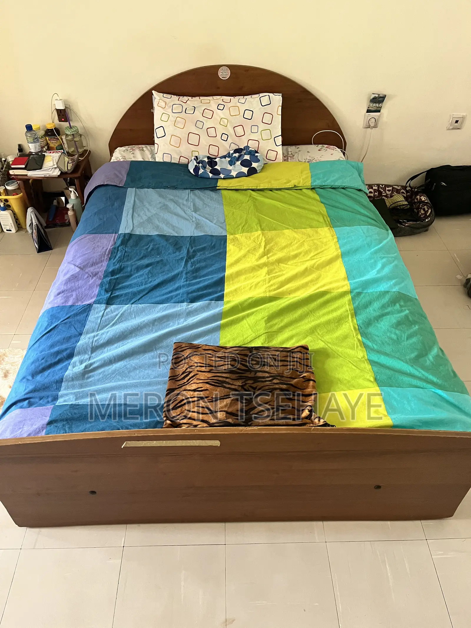Bed With Mattress 1.20cm Used