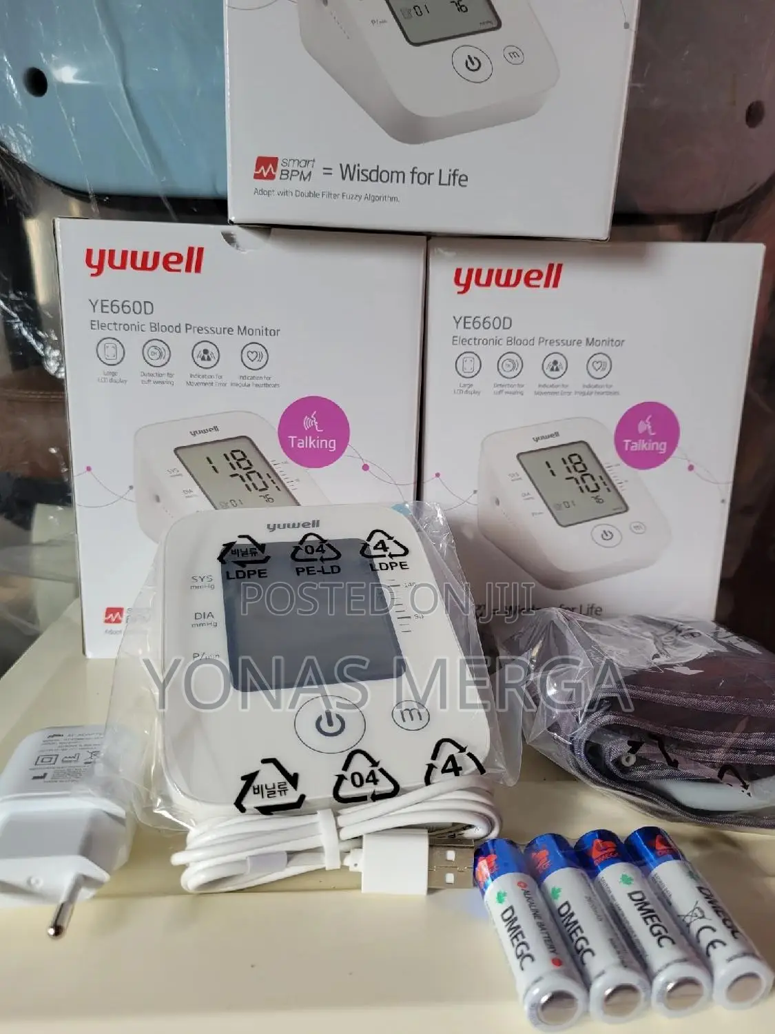 Blood Pressure Monitor YE660D全幻measurement for Home Medical Center Use