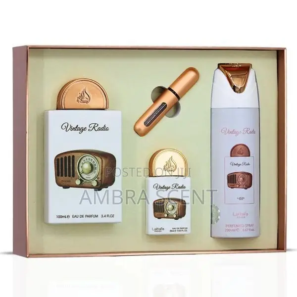 Lattafa Pride Vintage Radio Gift Set