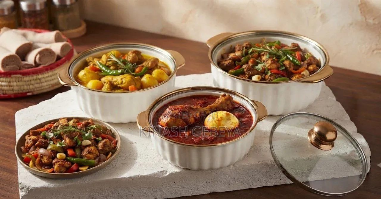 3pcs High Quality Food Serving Pots