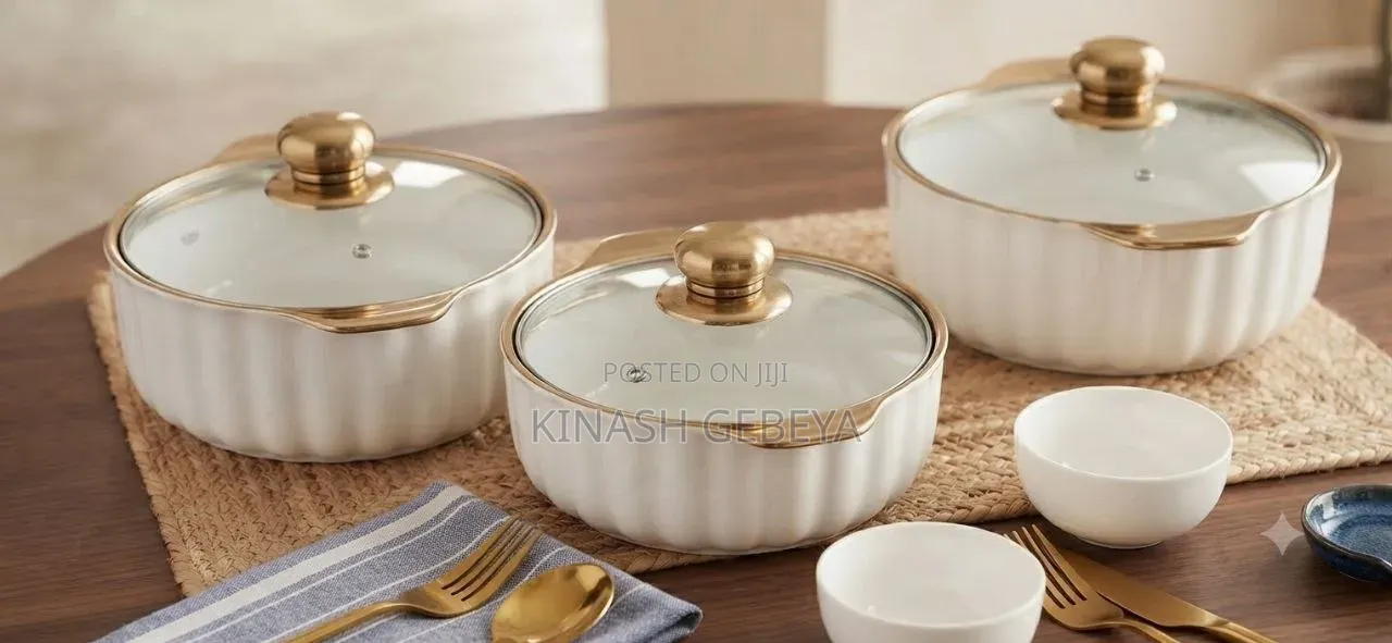 3pcs High Quality Food Serving Pots