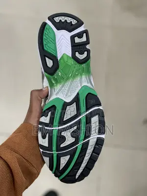 Asics Mens Comfortable Sneakers White X Green