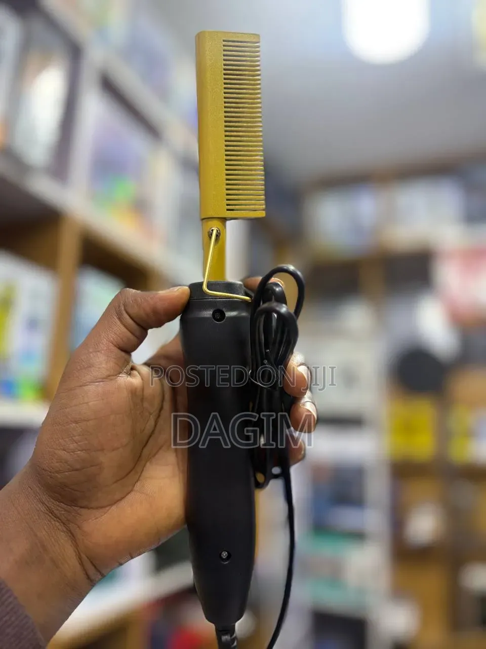 Gold Ceramic Professional Press Comb