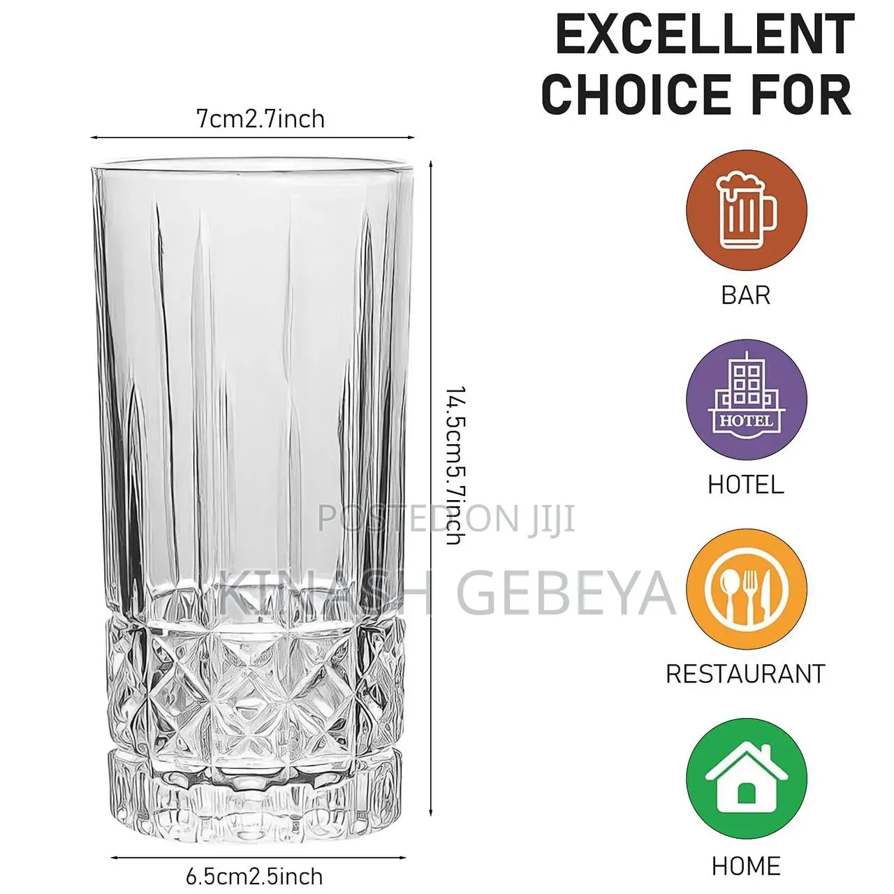 6pcs Lorren Home Trends Drinking Glass Sets