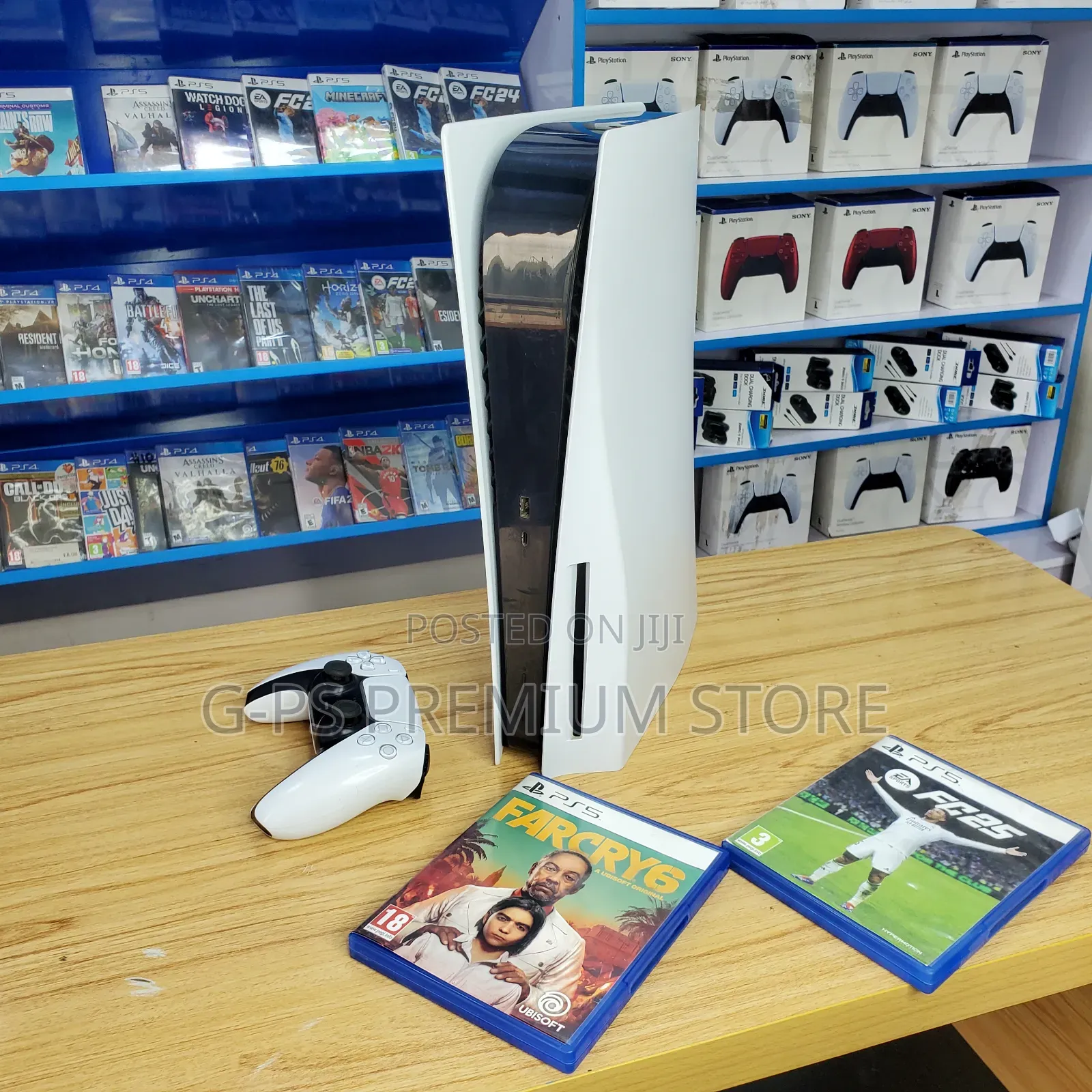 PS5 Fat ከነ 1 ኦሪጅናል ጆይስቲክ - G-Ps Store