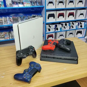 PS4 Slim ከነ 2 ኦሪጅናል ጆይስቲክ - G-Ps Store