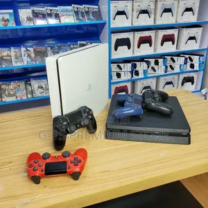 PS4 Slim ከነ 2 ኦሪጅናል ጆይስቲክ - G-Ps Store