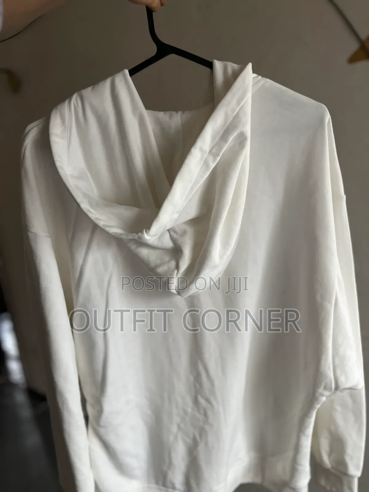 Milky White Men's Zipper Hoodie