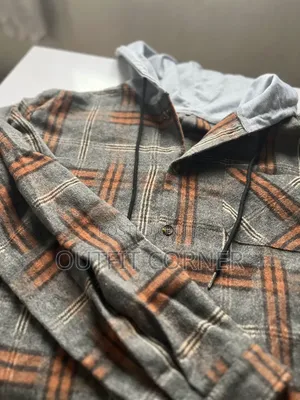 Multi Colored Square Striped Men's Button Down Jacket