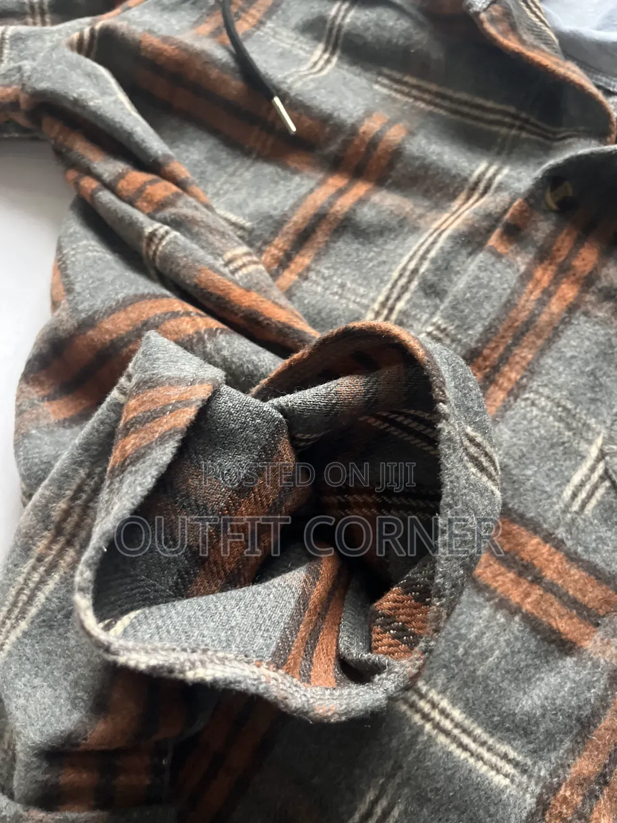 Multi Colored Square Striped Men's Button Down Jacket