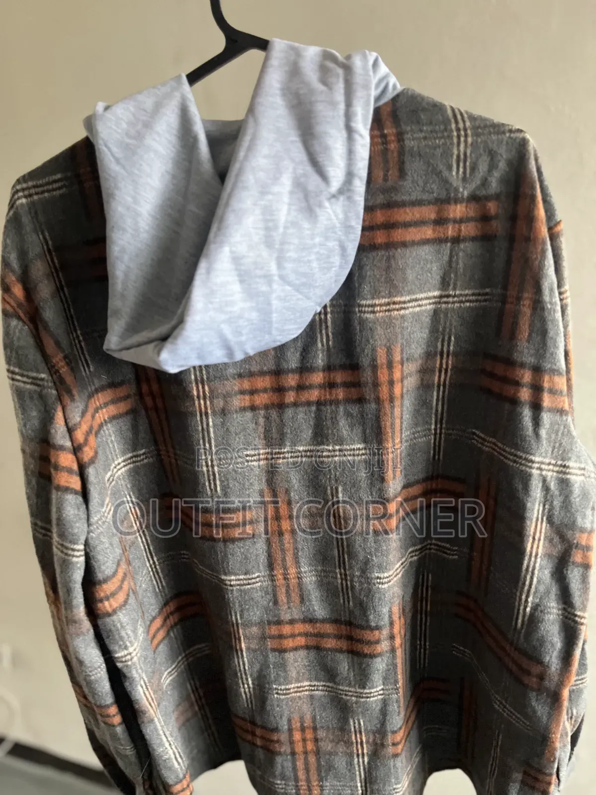 Multi Colored Square Striped Men's Button Down Jacket