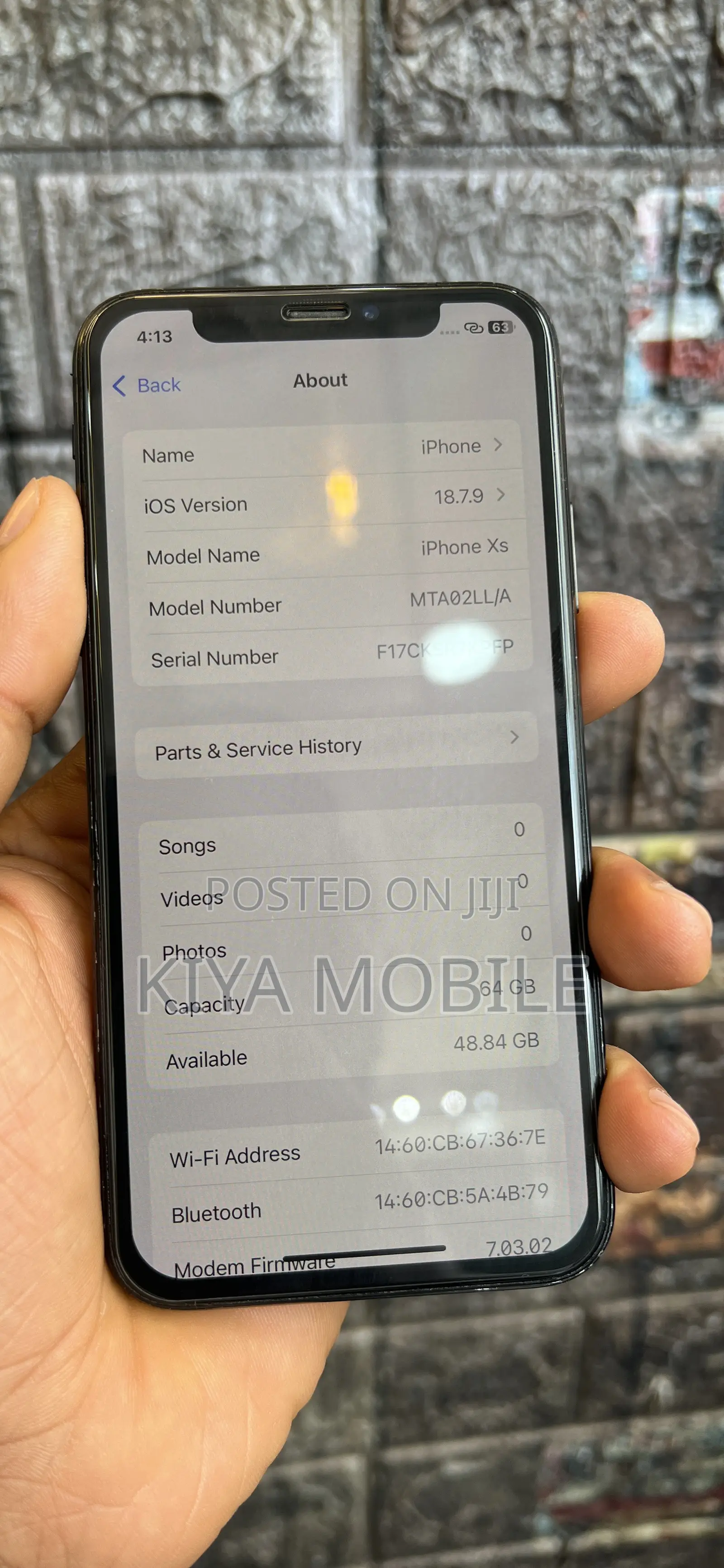 Apple iPhone XS 64 GB Black