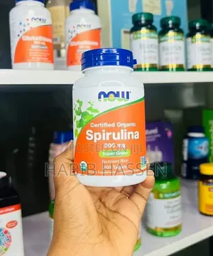 NOW Foods Certified Organic Spirulina 500 Mg Tablets.