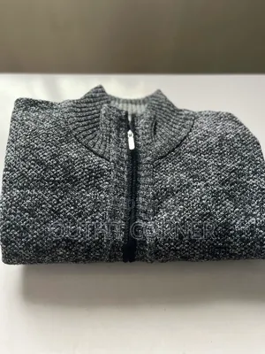 Men's Tich Fabric Sweater Jacket Comfortable Wear