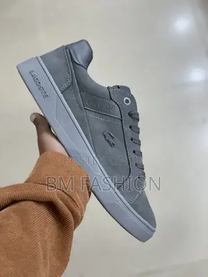 Original Lacoste Mens Casual Gray Flats