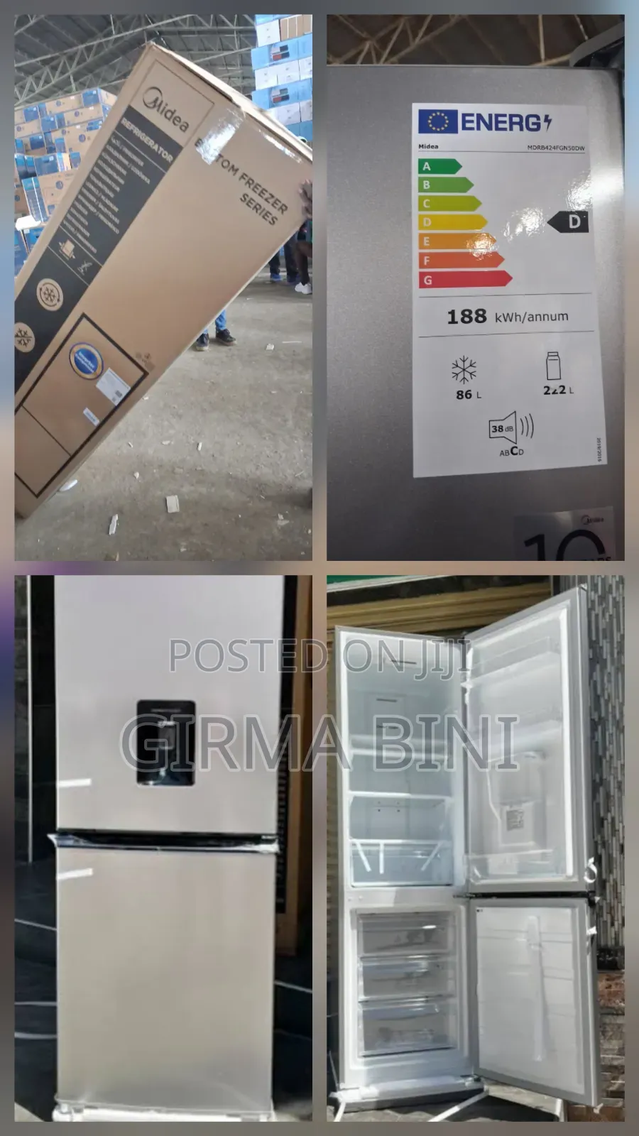 አዲስ ሚዲያ ፍሪጅ በብዛት ዋጋ MDRB424FGN50DW /308l - 174,000 Birr