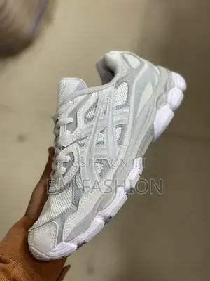White X Gray Stripes Lightweight ASICS