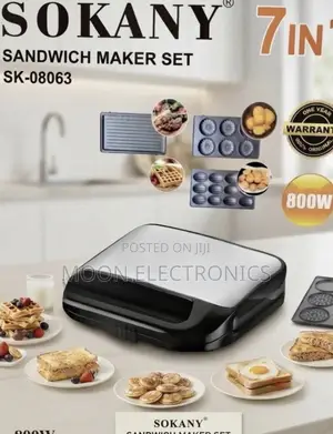 SOKANY 7-in-1 Sandwich Maker Set