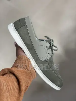 Mens Casual Laced Loafer Khaki Color